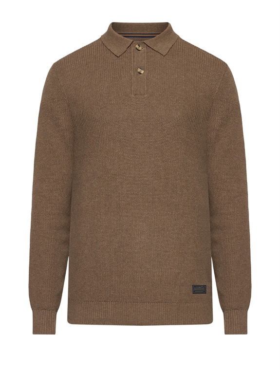 Signal KlasSi Structure Polo LS - Cocoa Brown Melange